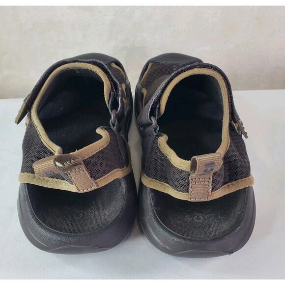 Crocs Swiftwater Brown Closed Toe Deck Strap Sandals Shoes Men\'s Size 11 205289 main image 5